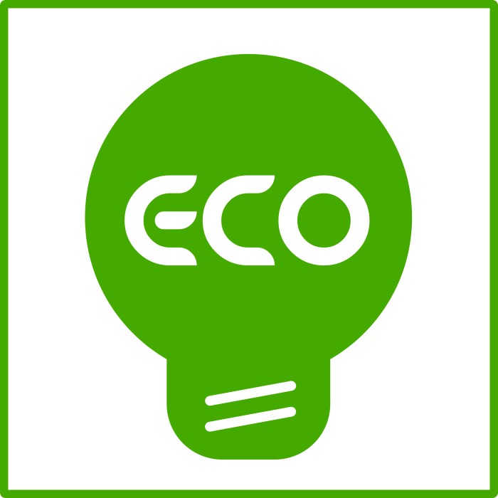 Clipart - eco light bulb green icon Clipart - eco light bulb green icon
