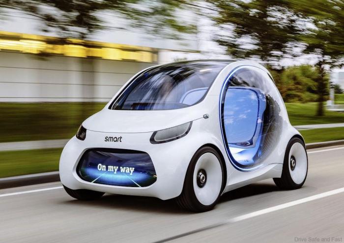 Smart’s fully autonomous car that will drive itself to their location Smart’s fully autonomous car that will drive itself to their location